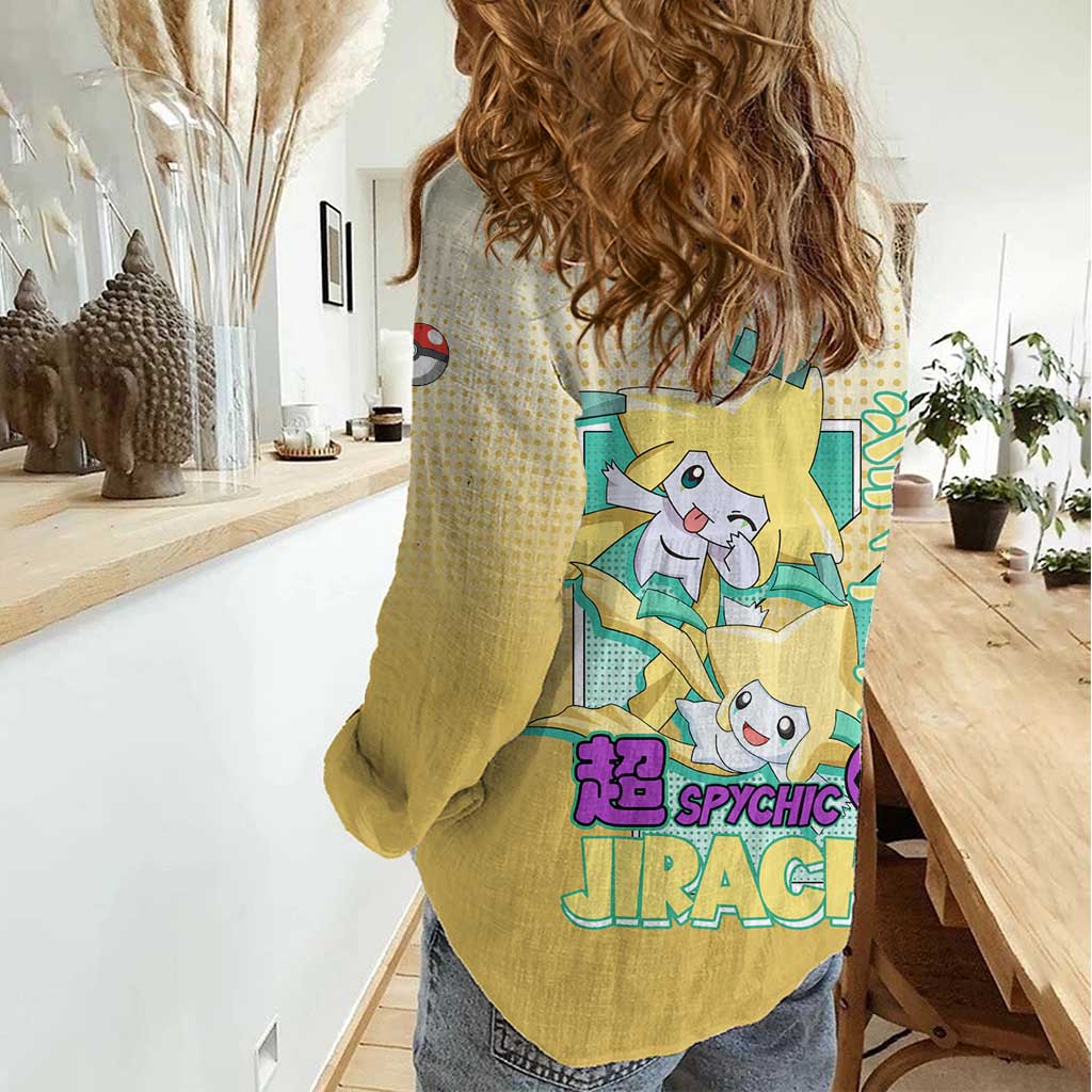 Jirachi from Poké Women Casual Shirt with Psychic Type Power and Cute Design - The Mazicc