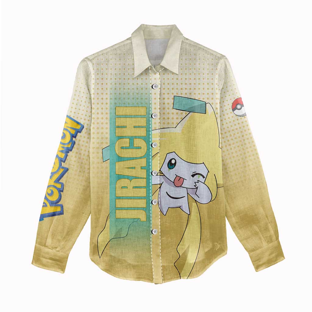 Jirachi from Poké Women Casual Shirt with Psychic Type Power and Cute Design - The Mazicc