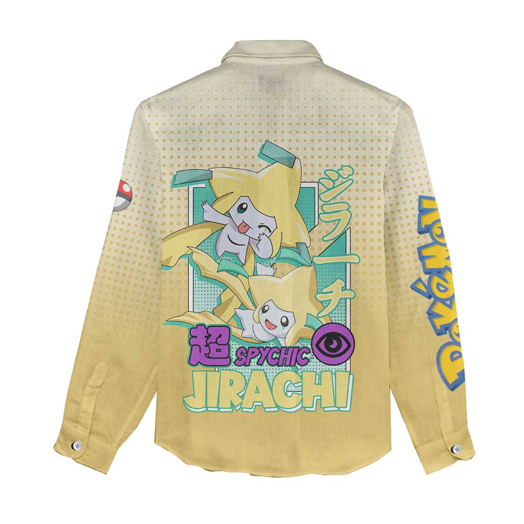 Jirachi from Poké Women Casual Shirt with Psychic Type Power and Cute Design - The Mazicc
