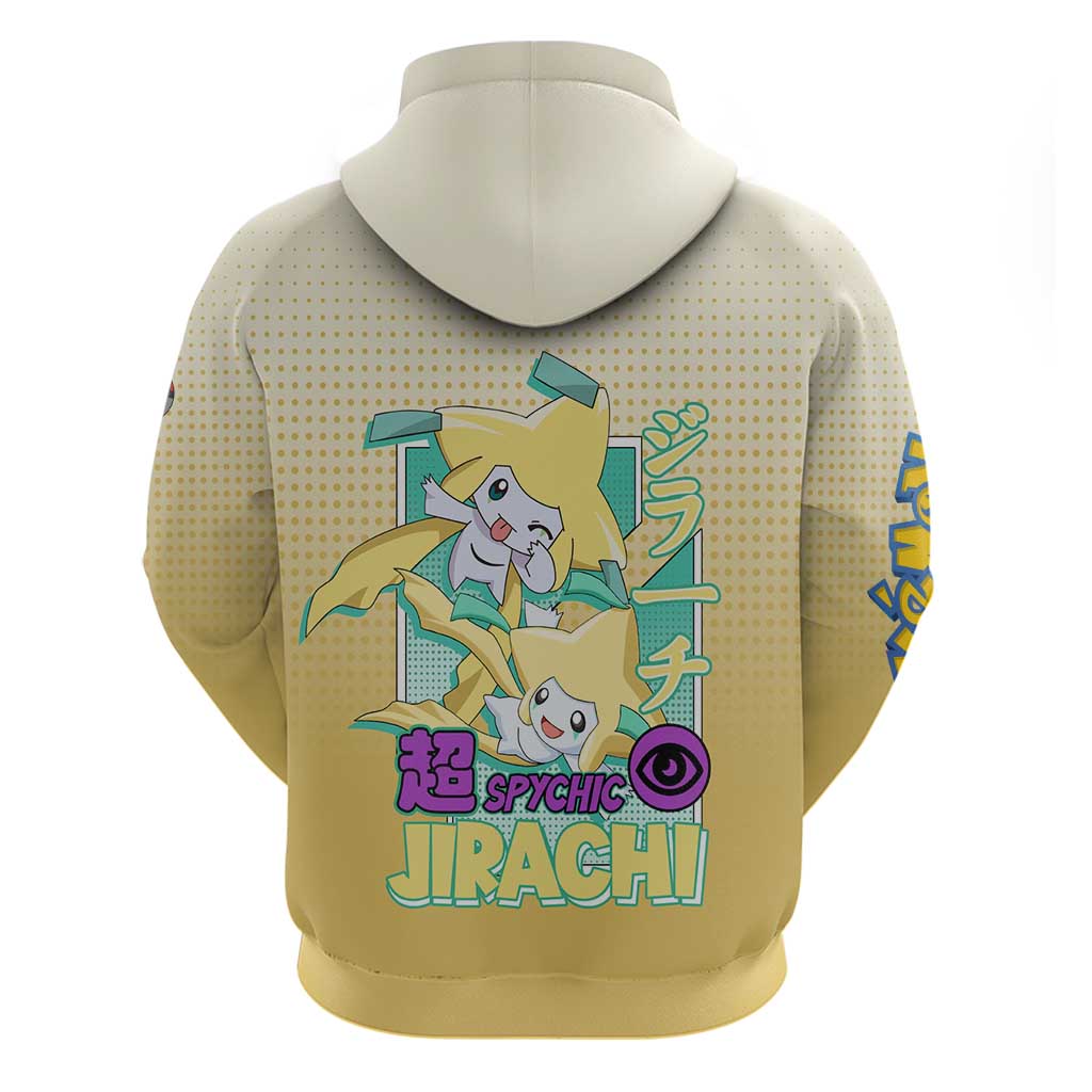 Jirachi from Poké Zip Hoodie with Psychic Type Power and Cute Design - The Mazicc