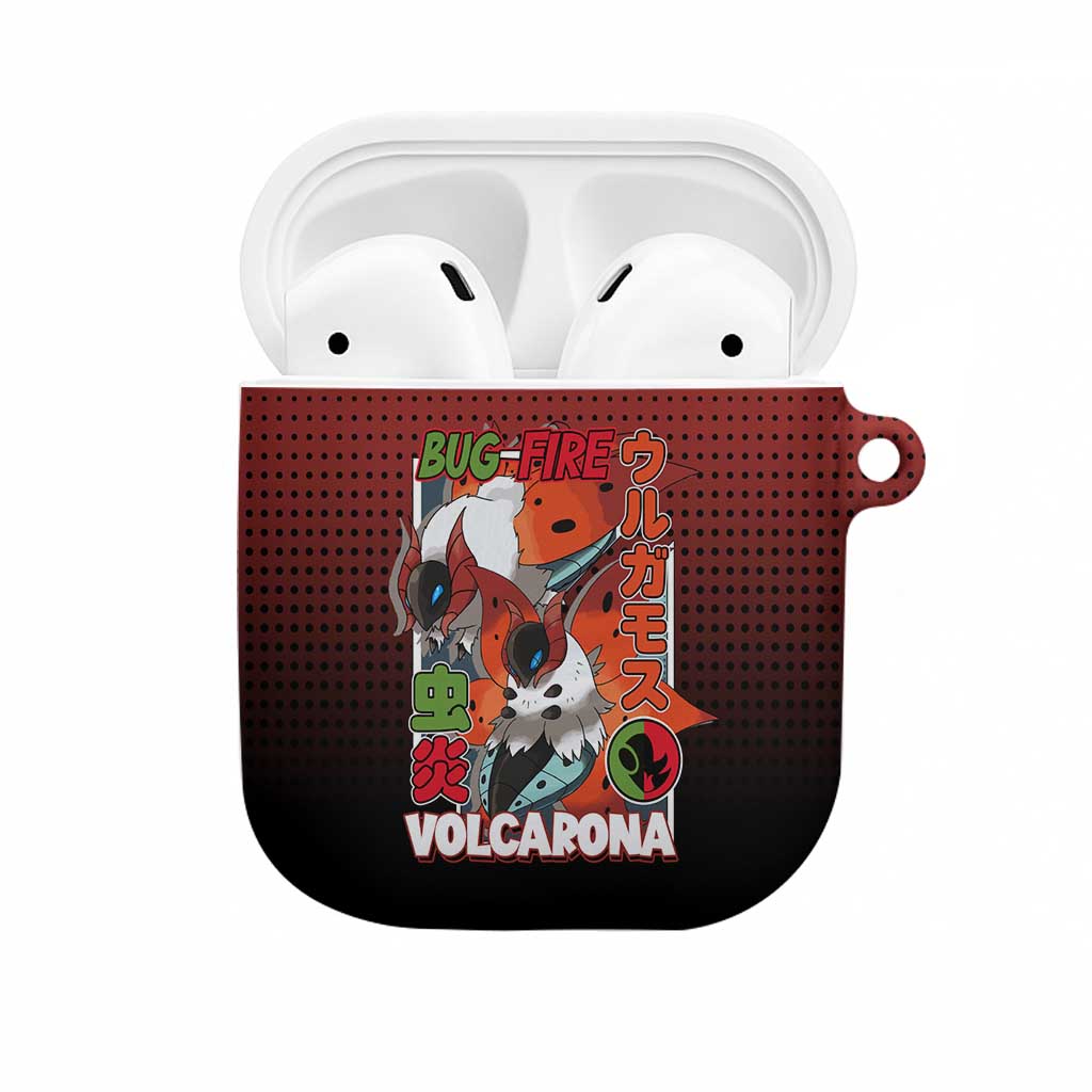 Volcarona from Poké AirPods Case Bug and Fire Types Featuring Bright and Fiery Design - The Mazicc