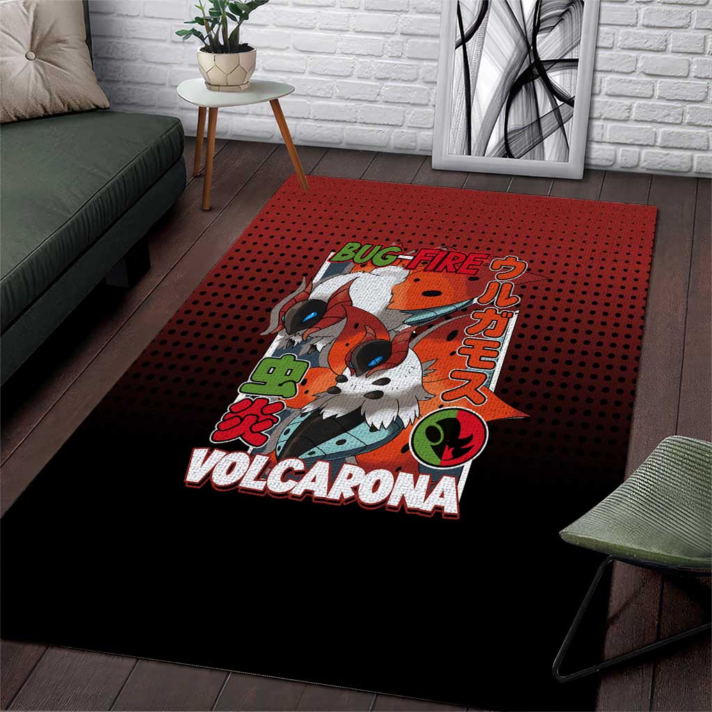 Volcarona from Poké Area Rug Bug and Fire Types Featuring Bright and Fiery Design - The Mazicc