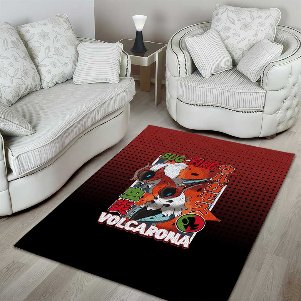 Volcarona from Poké Area Rug Bug and Fire Types Featuring Bright and Fiery Design - The Mazicc