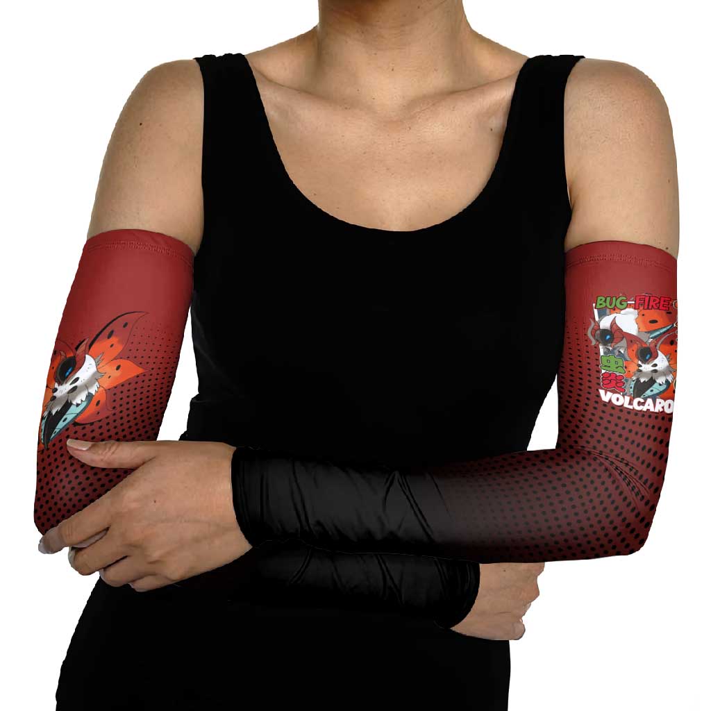 Volcarona from Poké Arm Sleeves Bug and Fire Types Featuring Bright and Fiery Design - The Mazicc