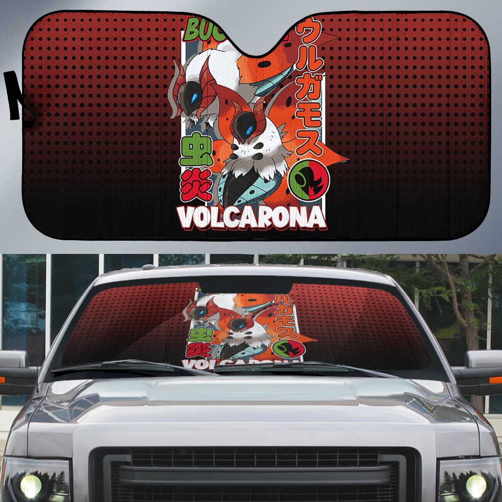 Volcarona from Poké Auto Sun Shade Bug and Fire Types Featuring Bright and Fiery Design - The Mazicc