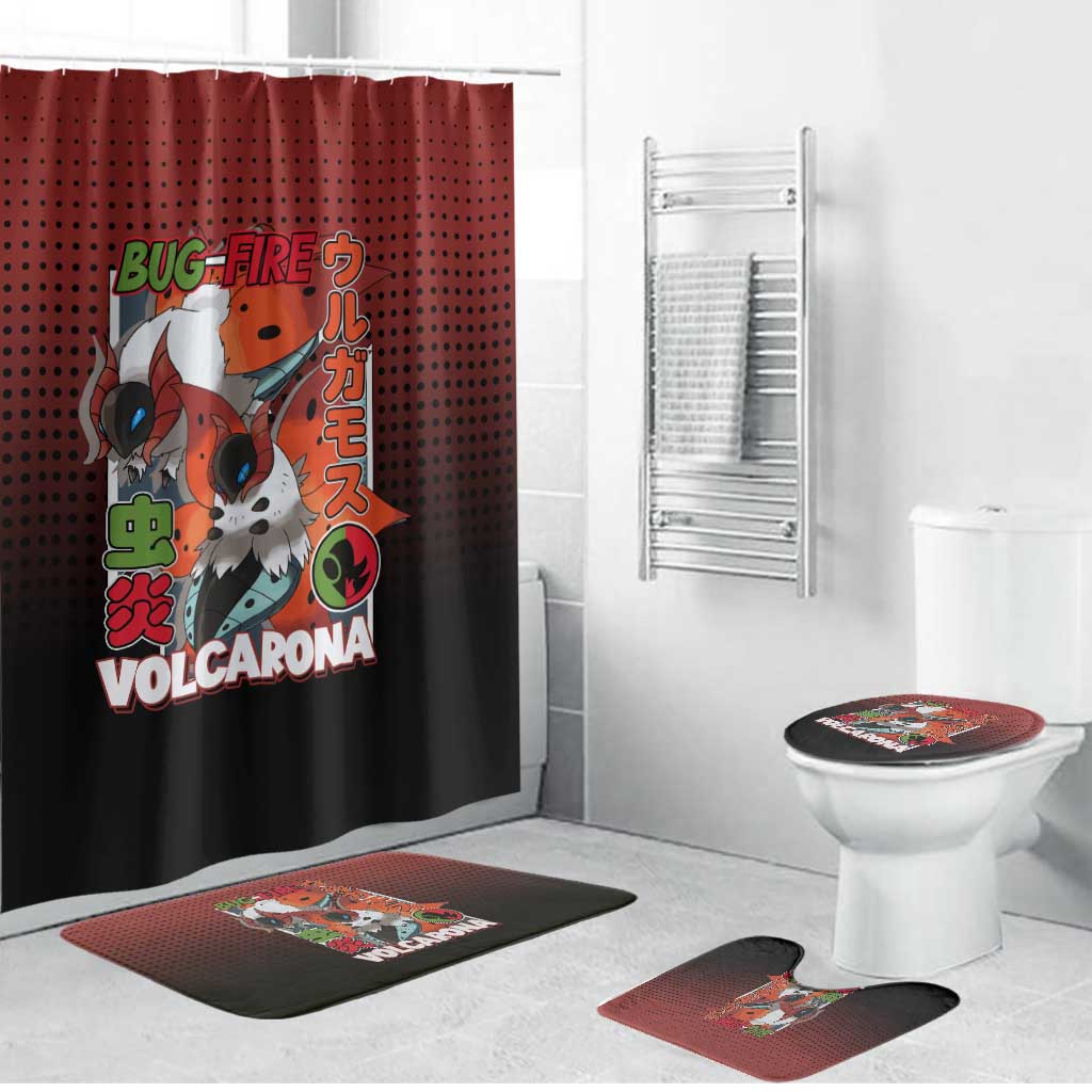 Volcarona from Poké Bathroom Set Bug and Fire Types Featuring Bright and Fiery Design - The Mazicc