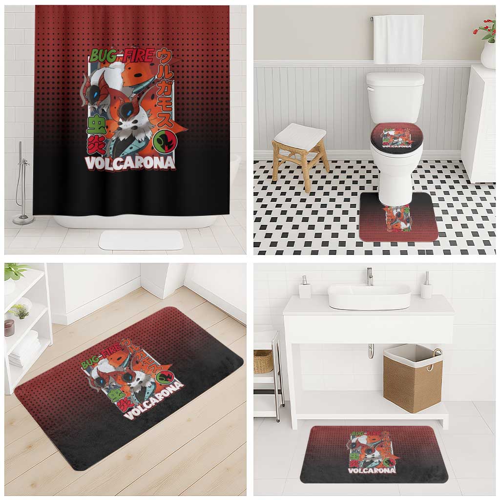 Volcarona from Poké Bathroom Set Bug and Fire Types Featuring Bright and Fiery Design - The Mazicc