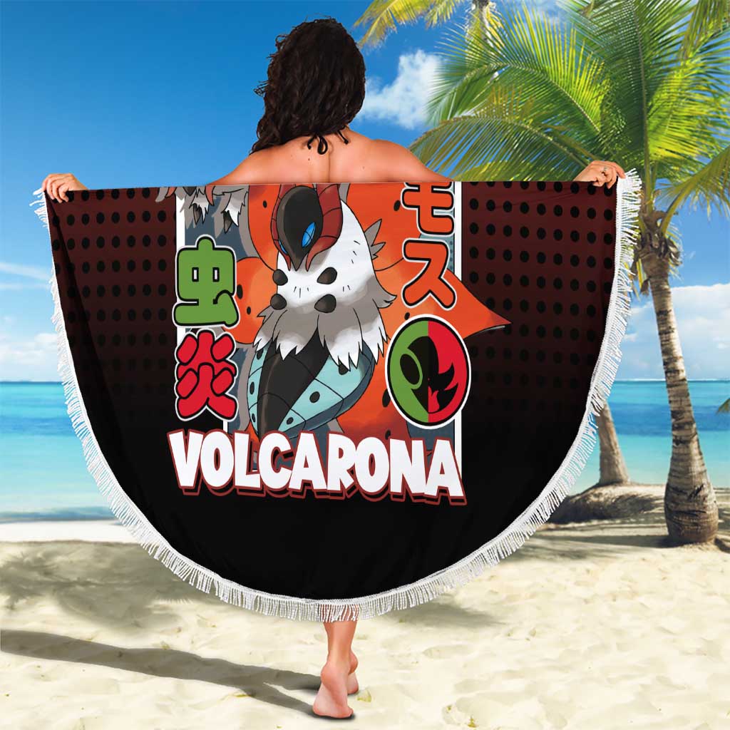 Volcarona from Poké Beach Blanket Bug and Fire Types Featuring Bright and Fiery Design - The Mazicc
