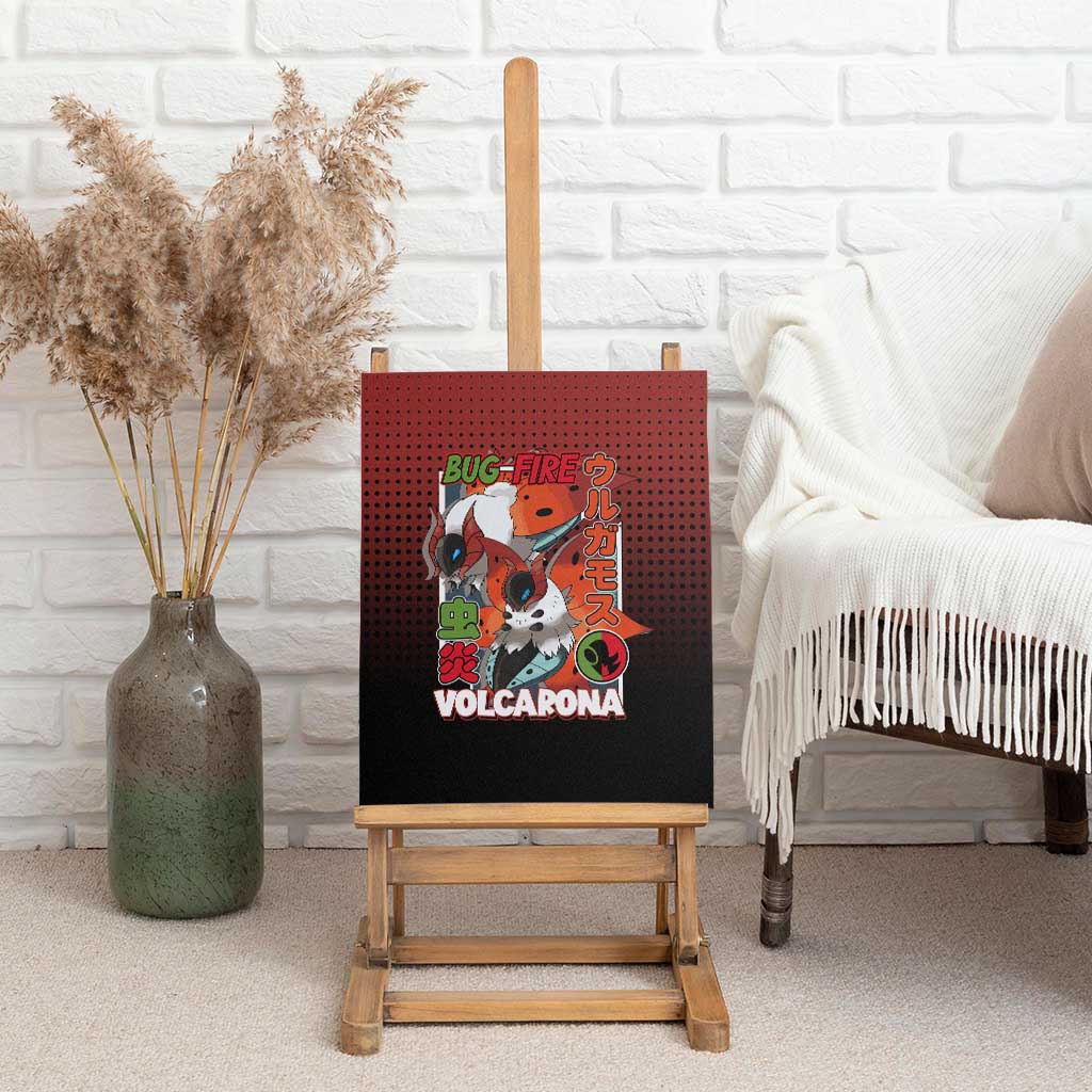 Volcarona from Poké Canvas Wall Art Bug and Fire Types Featuring Bright and Fiery Design - The Mazicc