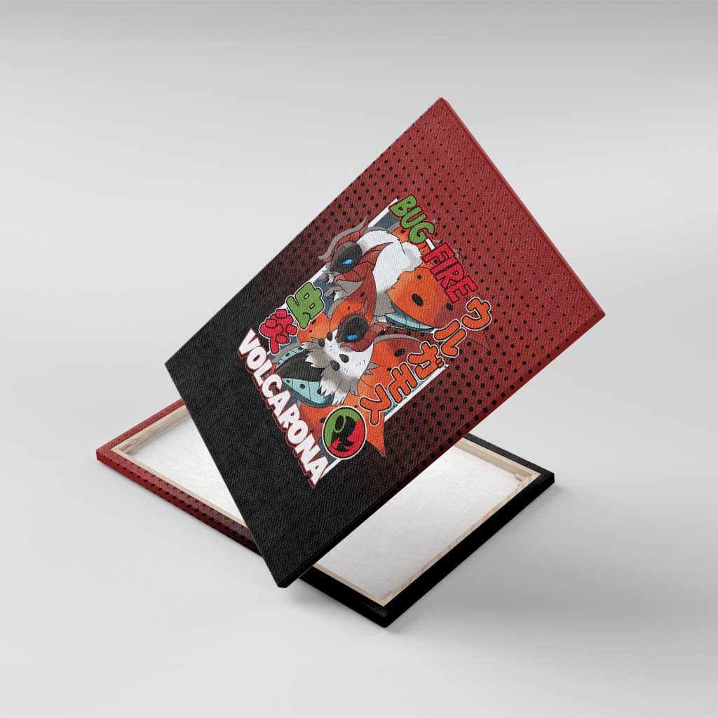 Volcarona from Poké Canvas Wall Art Bug and Fire Types Featuring Bright and Fiery Design - The Mazicc
