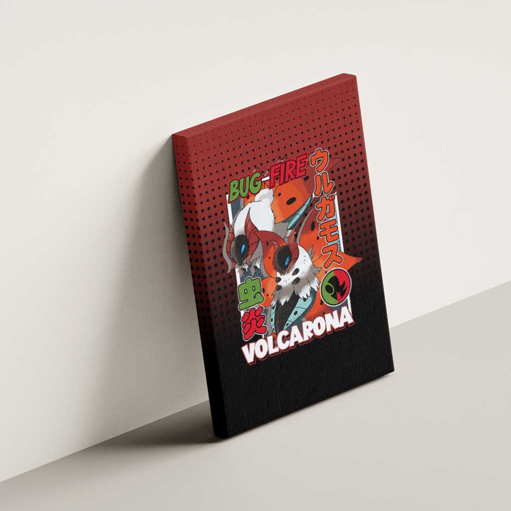 Volcarona from Poké Canvas Wall Art Bug and Fire Types Featuring Bright and Fiery Design - The Mazicc
