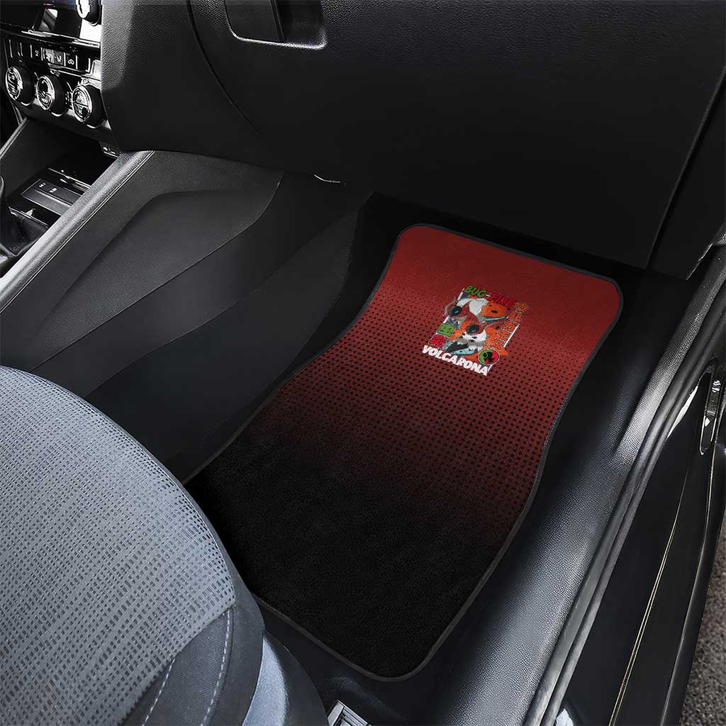 Volcarona from Poké Car Mats Bug and Fire Types Featuring Bright and Fiery Design - The Mazicc