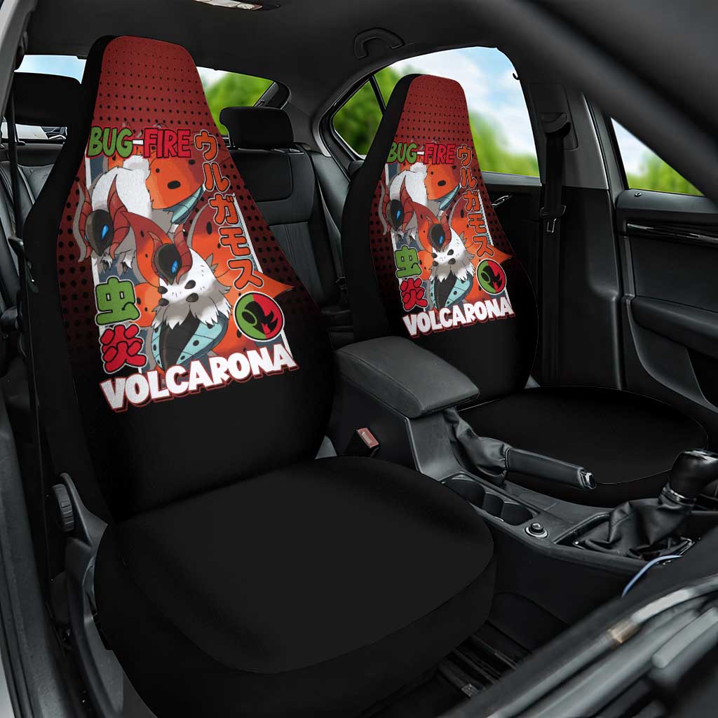 Volcarona from Poké Car Seat Cover Bug and Fire Types Featuring Bright and Fiery Design - The Mazicc