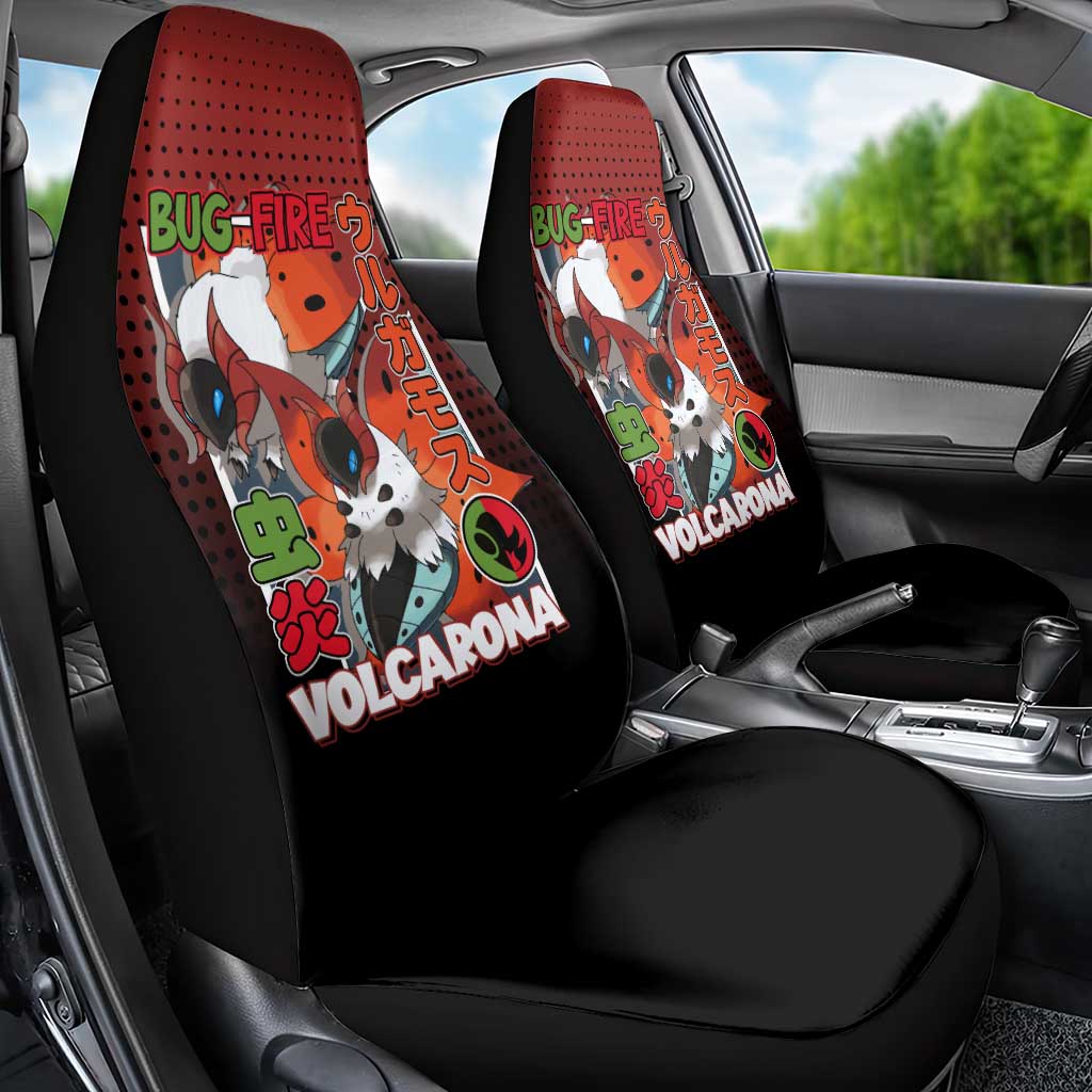Volcarona from Poké Car Seat Cover Bug and Fire Types Featuring Bright and Fiery Design - The Mazicc
