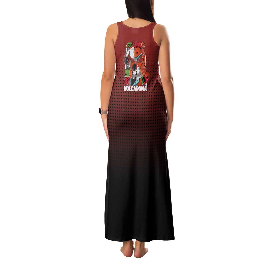 Volcarona from Poké Family Matching Tank Maxi Dress and Hawaiian Shirt Bug and Fire Types Featuring Bright and Fiery Design - The Mazicc