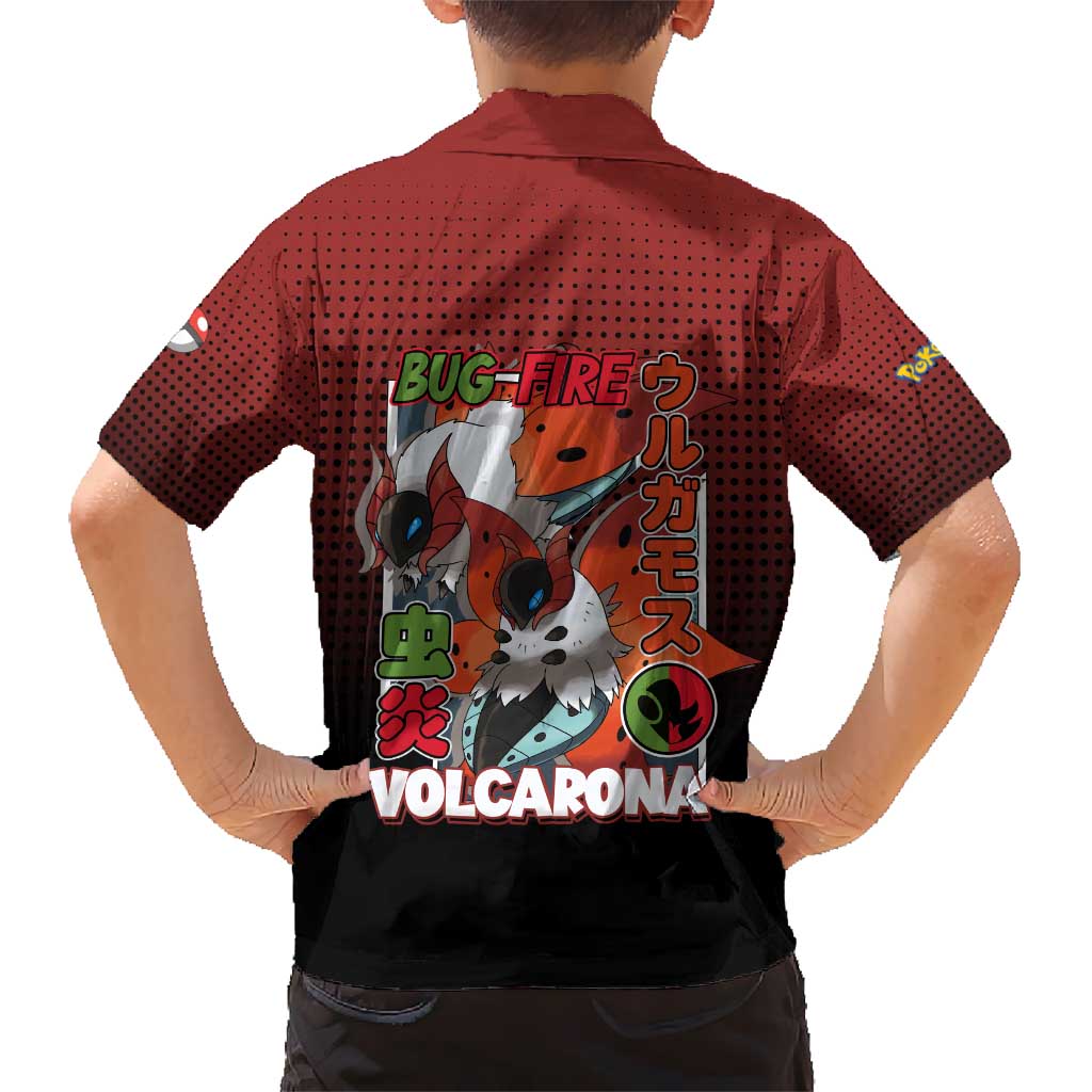Volcarona from Poké Hawaiian Shirt Bug and Fire Types Featuring Bright and Fiery Design - The Mazicc