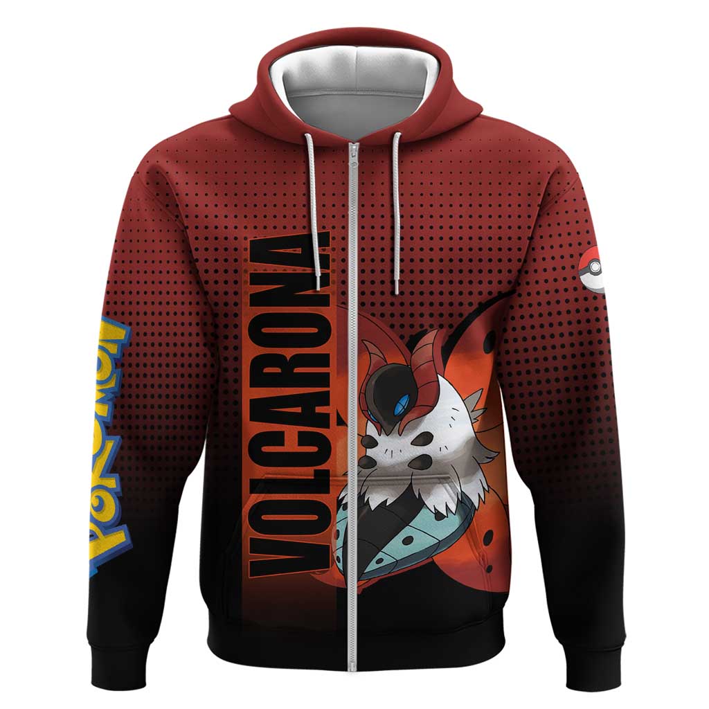 Volcarona from Poké Hoodie Bug and Fire Types Featuring Bright and Fiery Design - The Mazicc