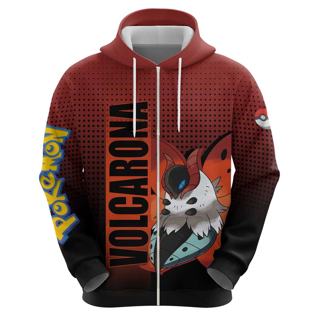 Volcarona from Poké Hoodie Bug and Fire Types Featuring Bright and Fiery Design - The Mazicc