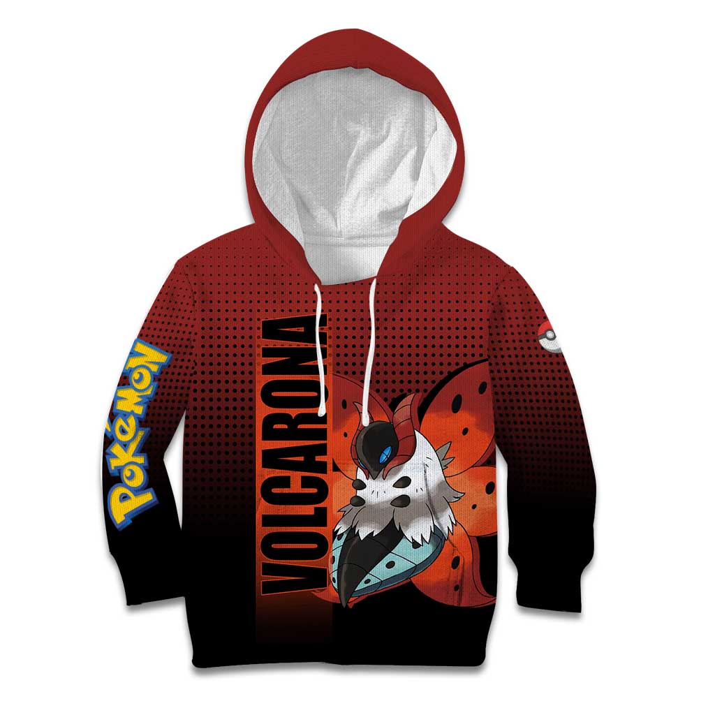Volcarona from Poké Kid Hoodie Bug and Fire Types Featuring Bright and Fiery Design - The Mazicc