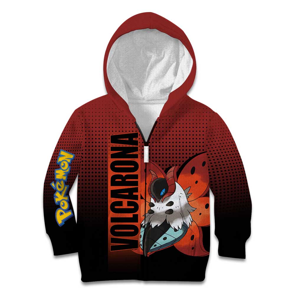 Volcarona from Poké Kid Hoodie Bug and Fire Types Featuring Bright and Fiery Design - The Mazicc