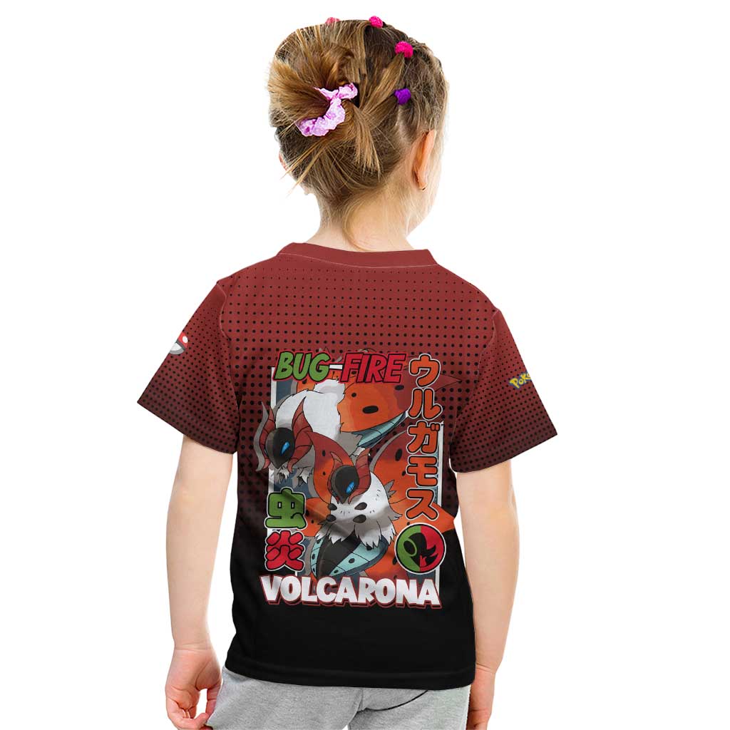 Volcarona from Poké Kid T Shirt Bug and Fire Types Featuring Bright and Fiery Design - The Mazicc
