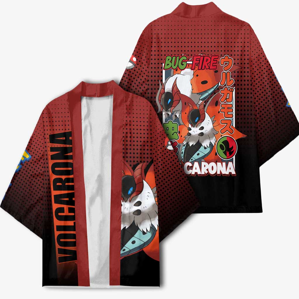 Volcarona from Poké Kimono Bug and Fire Types Featuring Bright and Fiery Design - The Mazicc