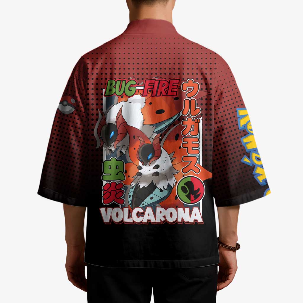 Volcarona from Poké Kimono Bug and Fire Types Featuring Bright and Fiery Design - The Mazicc