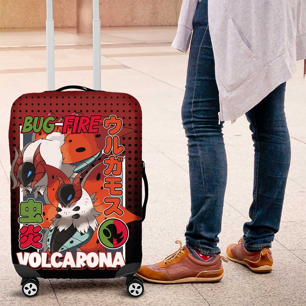 Volcarona from Poké Luggage Cover Bug and Fire Types Featuring Bright and Fiery Design - The Mazicc