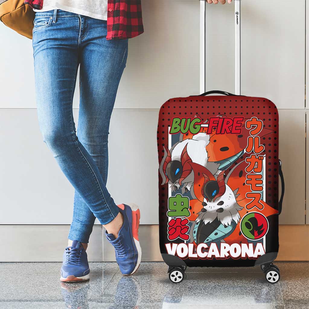 Volcarona from Poké Luggage Cover Bug and Fire Types Featuring Bright and Fiery Design - The Mazicc