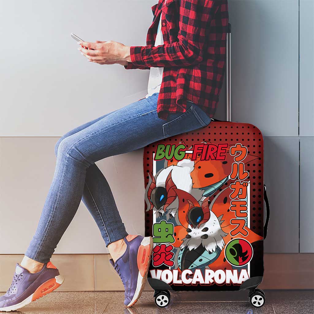 Volcarona from Poké Luggage Cover Bug and Fire Types Featuring Bright and Fiery Design - The Mazicc