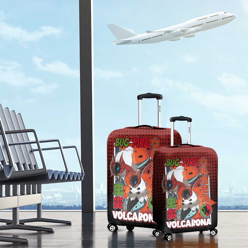 Volcarona from Poké Luggage Cover Bug and Fire Types Featuring Bright and Fiery Design - The Mazicc