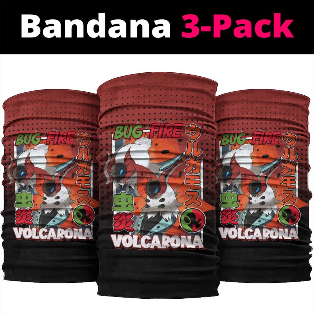 Volcarona from Poké Neck Gaiter Bug and Fire Types Featuring Bright and Fiery Design - The Mazicc