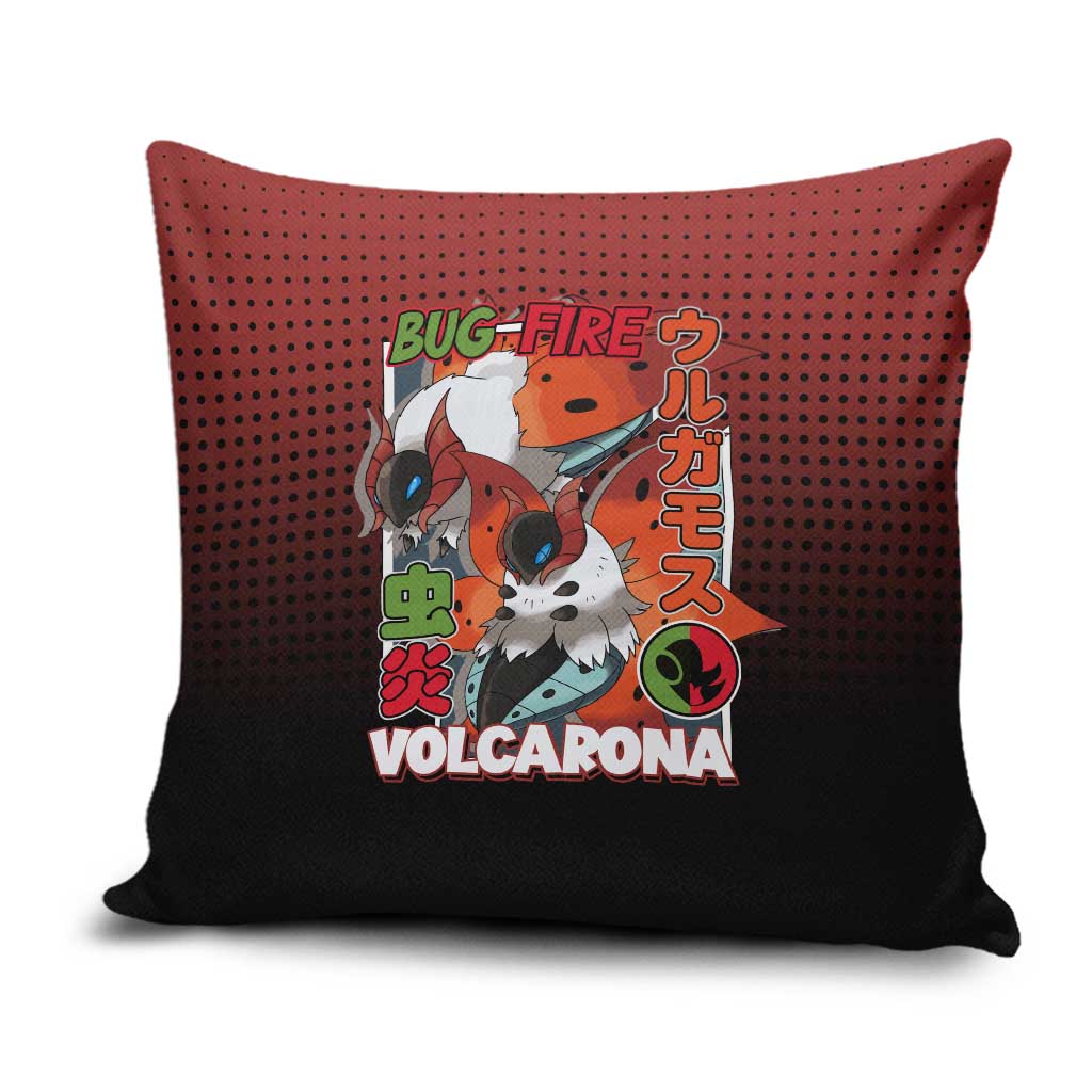 Volcarona from Poké Pillow Cover Bug and Fire Types Featuring Bright and Fiery Design - The Mazicc