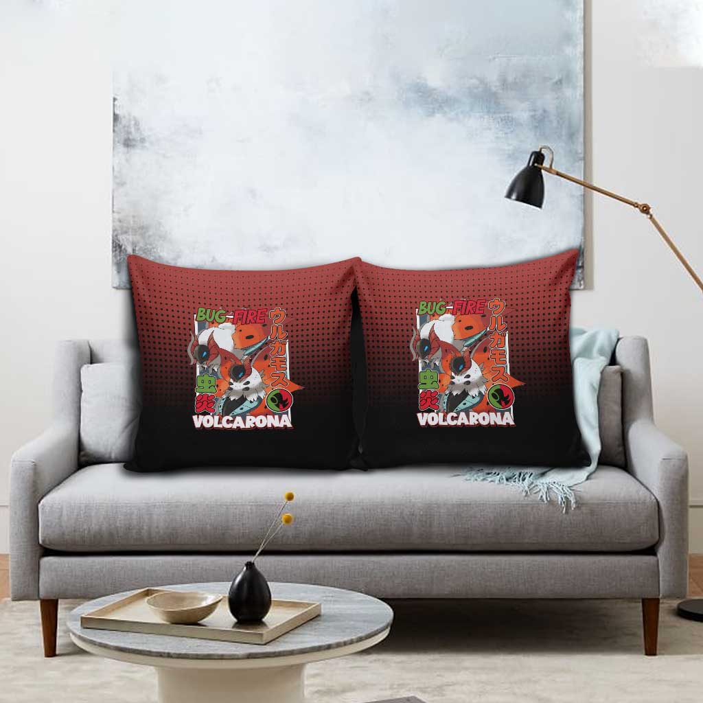 Volcarona from Poké Pillow Cover Bug and Fire Types Featuring Bright and Fiery Design - The Mazicc