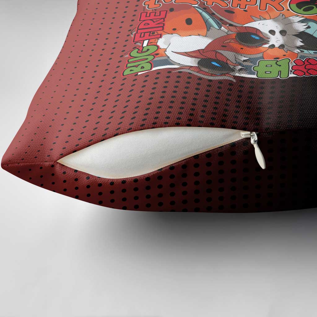 Volcarona from Poké Pillow Cover Bug and Fire Types Featuring Bright and Fiery Design - The Mazicc