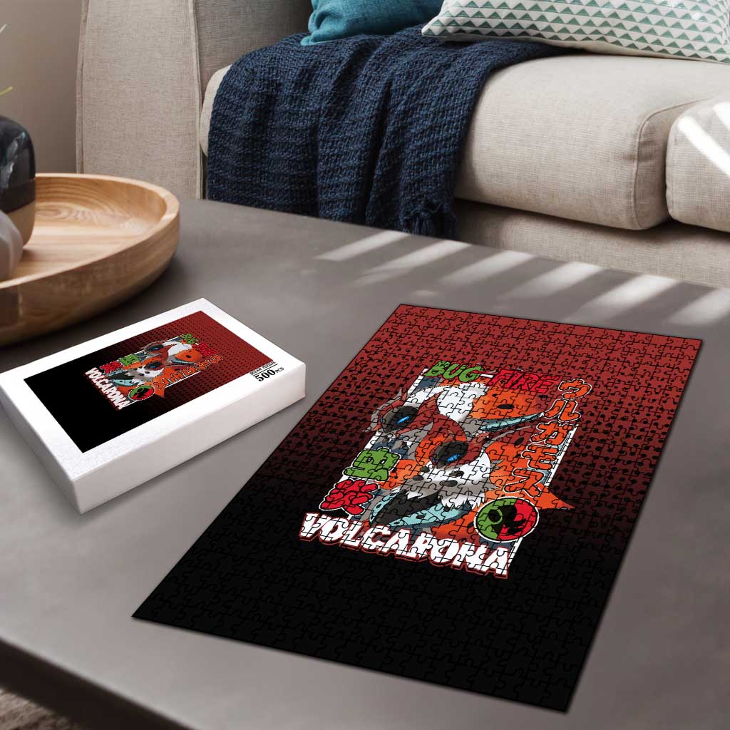 Volcarona from Poké Puzzle Bug and Fire Types Featuring Bright and Fiery Design - The Mazicc