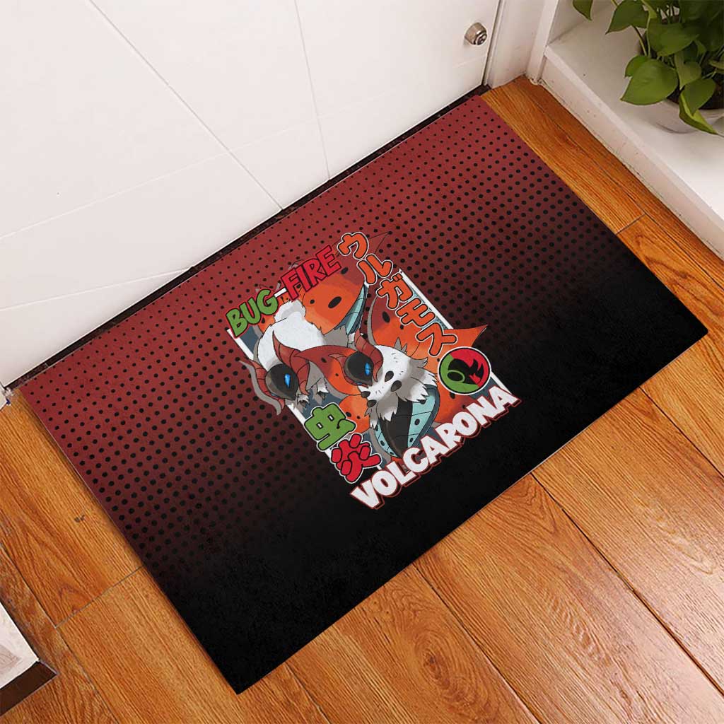Volcarona from Poké Rubber Doormat Bug and Fire Types Featuring Bright and Fiery Design - The Mazicc