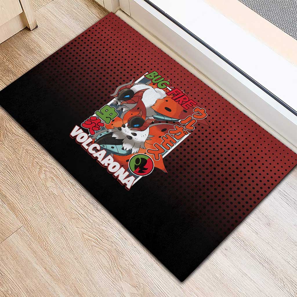 Volcarona from Poké Rubber Doormat Bug and Fire Types Featuring Bright and Fiery Design - The Mazicc