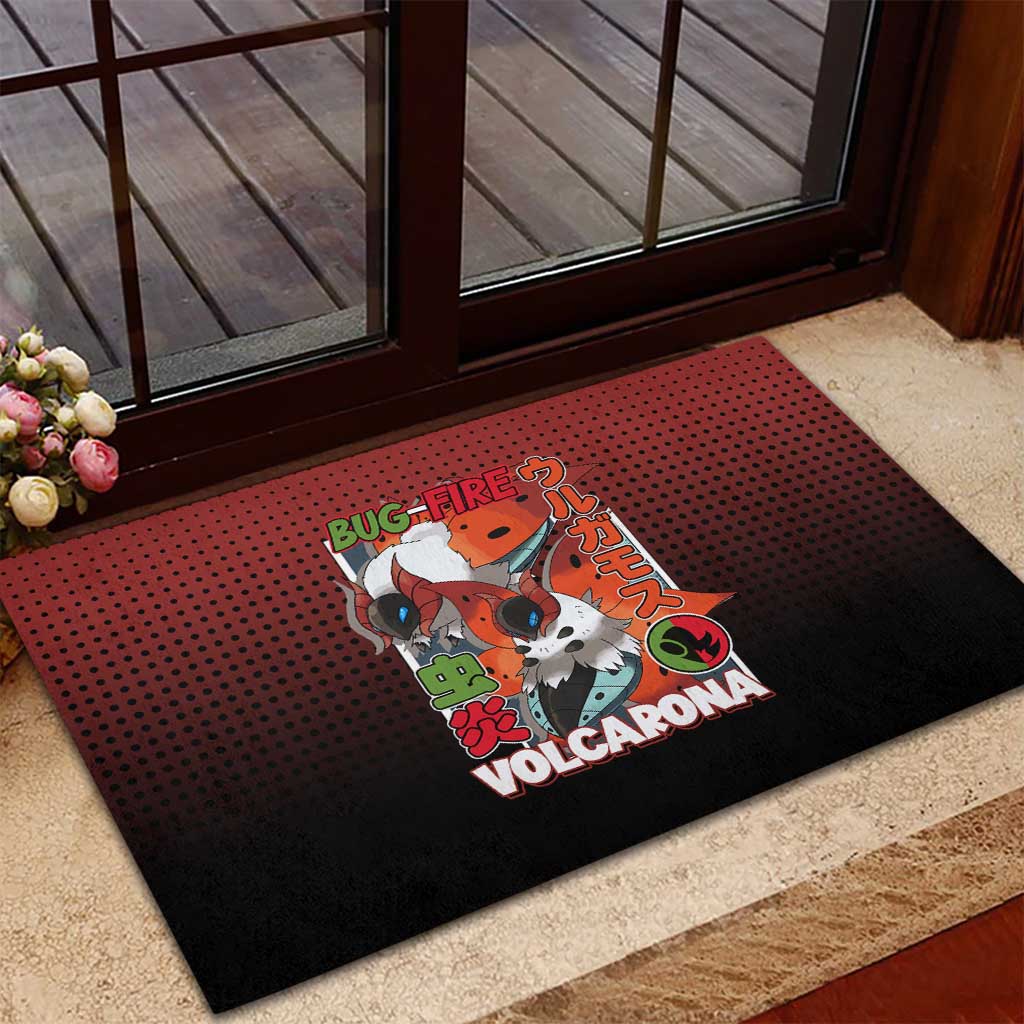 Volcarona from Poké Rubber Doormat Bug and Fire Types Featuring Bright and Fiery Design - The Mazicc