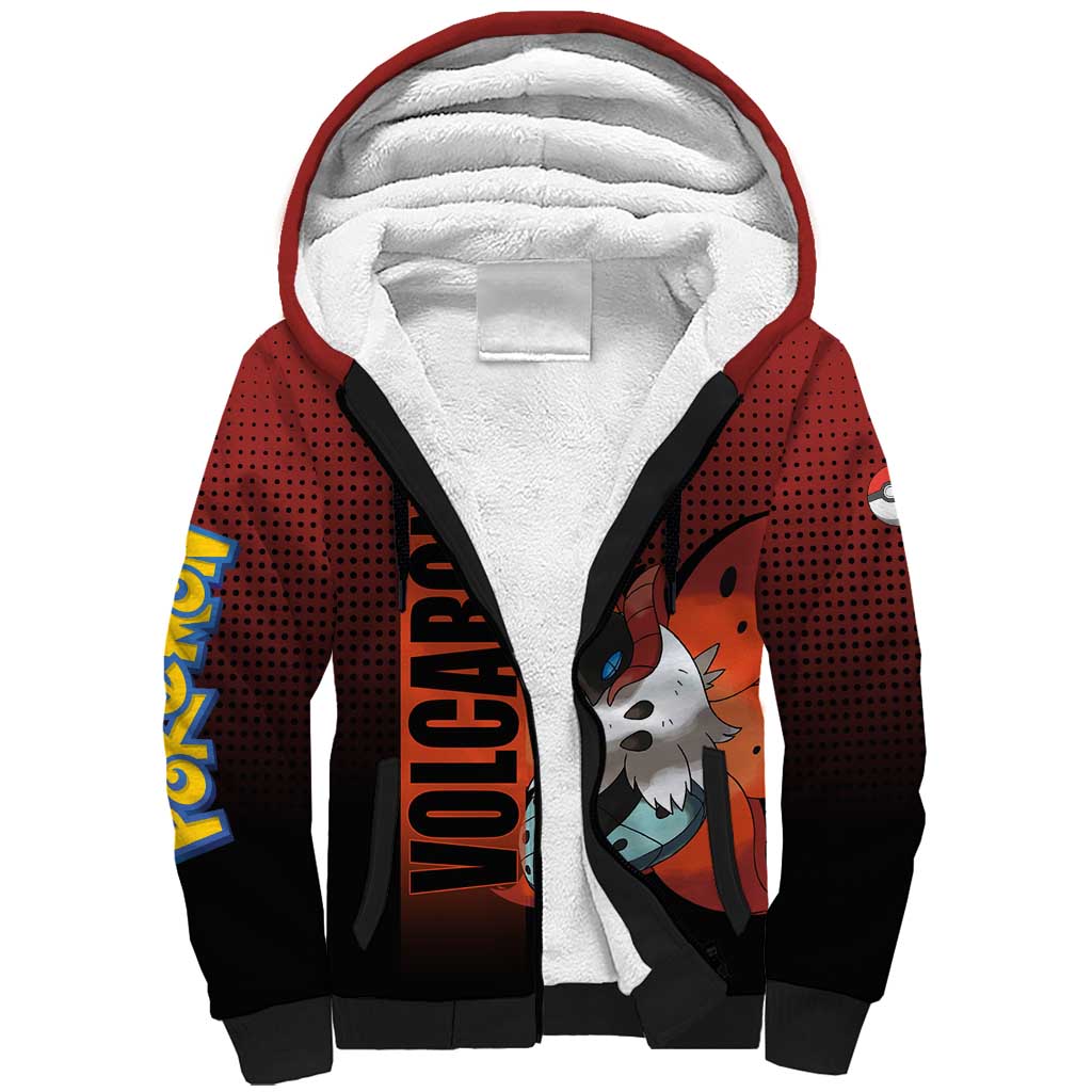 Volcarona from Poké Sherpa Hoodie Bug and Fire Types Featuring Bright and Fiery Design - The Mazicc