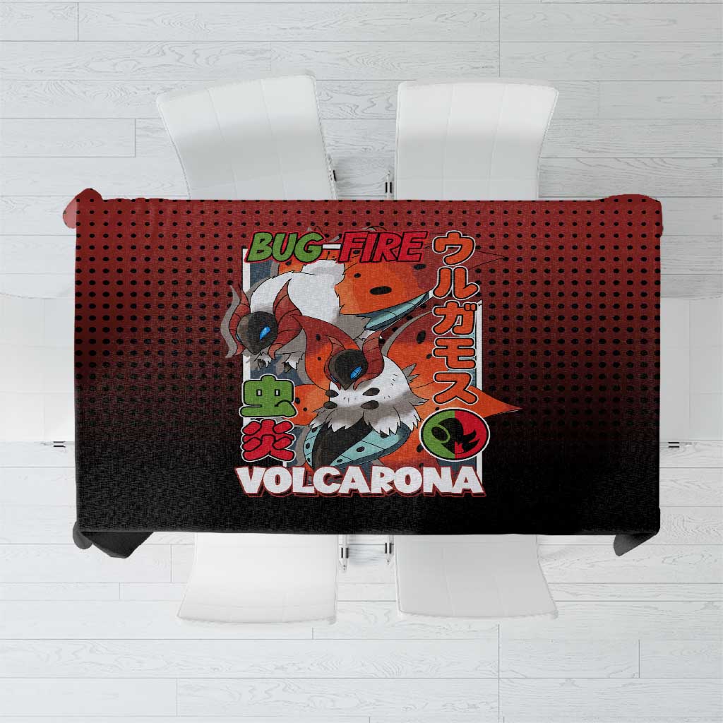 Volcarona from Poké Tablecloth Bug and Fire Types Featuring Bright and Fiery Design - The Mazicc