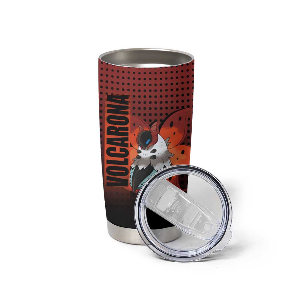 Volcarona from Poké Tumbler Cup Bug and Fire Types Featuring Bright and Fiery Design - The Mazicc