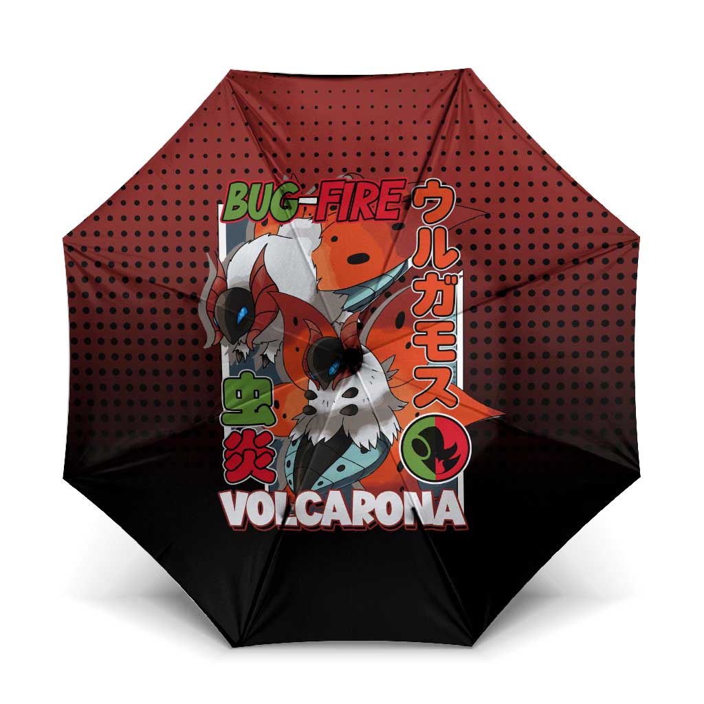 Volcarona from Poké Umbrella Bug and Fire Types Featuring Bright and Fiery Design - The Mazicc