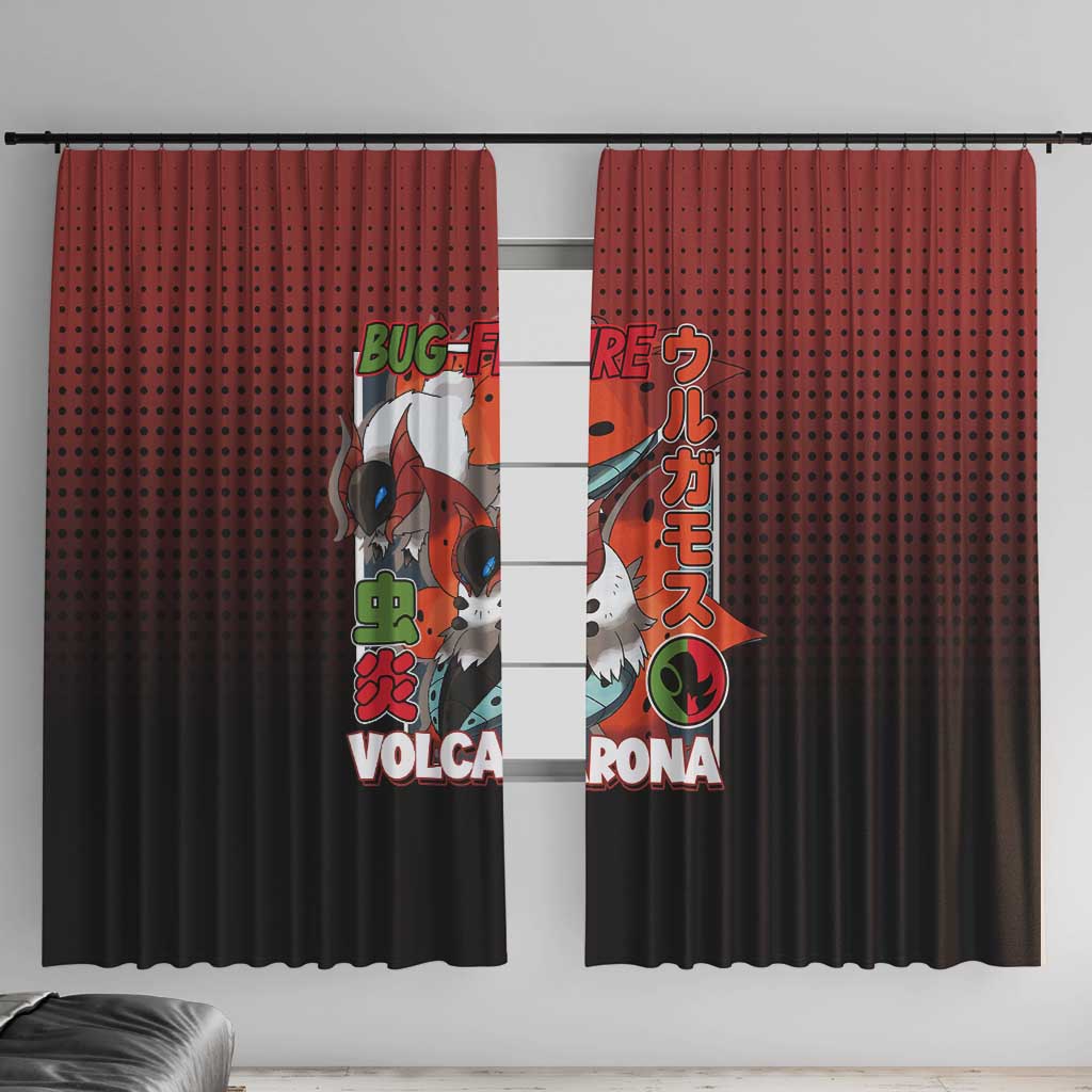 Volcarona from Poké Window Curtain Bug and Fire Types Featuring Bright and Fiery Design - The Mazicc