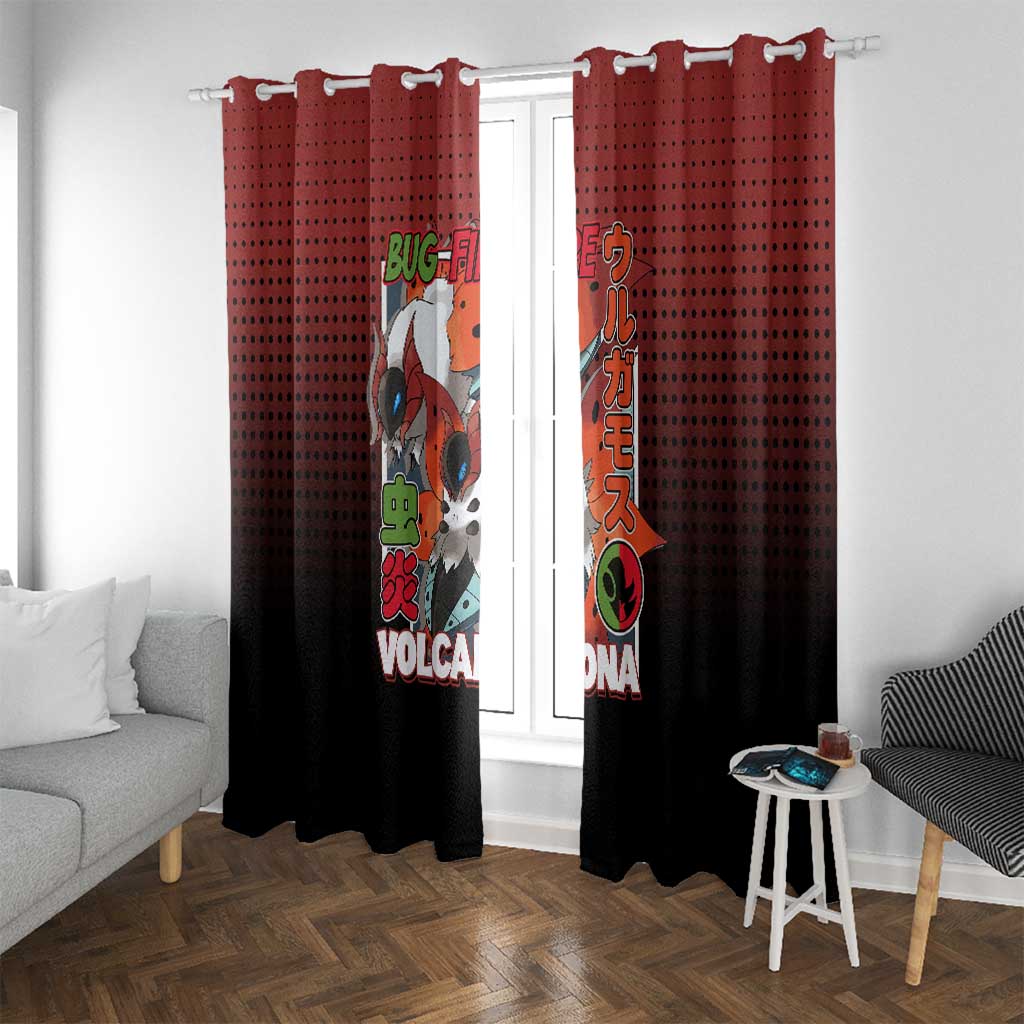 Volcarona from Poké Window Curtain Bug and Fire Types Featuring Bright and Fiery Design - The Mazicc