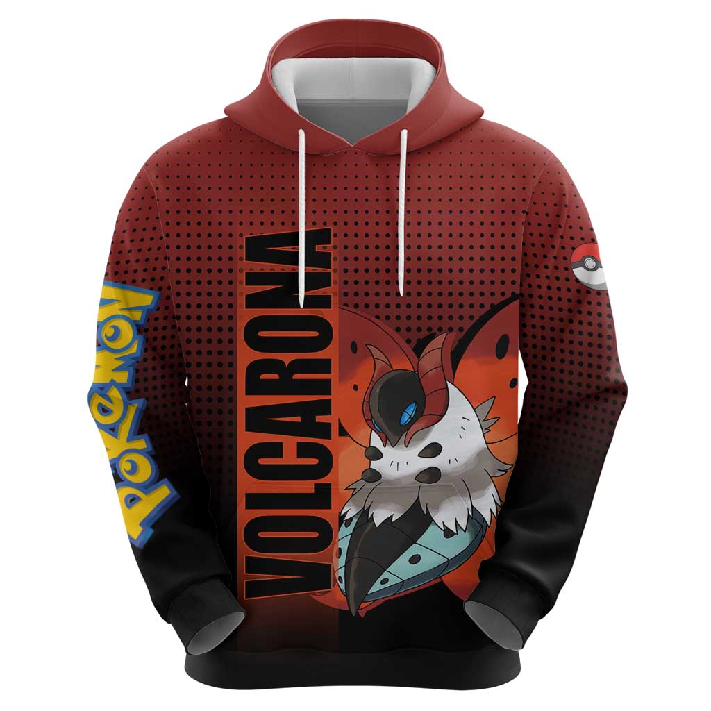 Volcarona from Poké Zip Hoodie Bug and Fire Types Featuring Bright and Fiery Design - The Mazicc