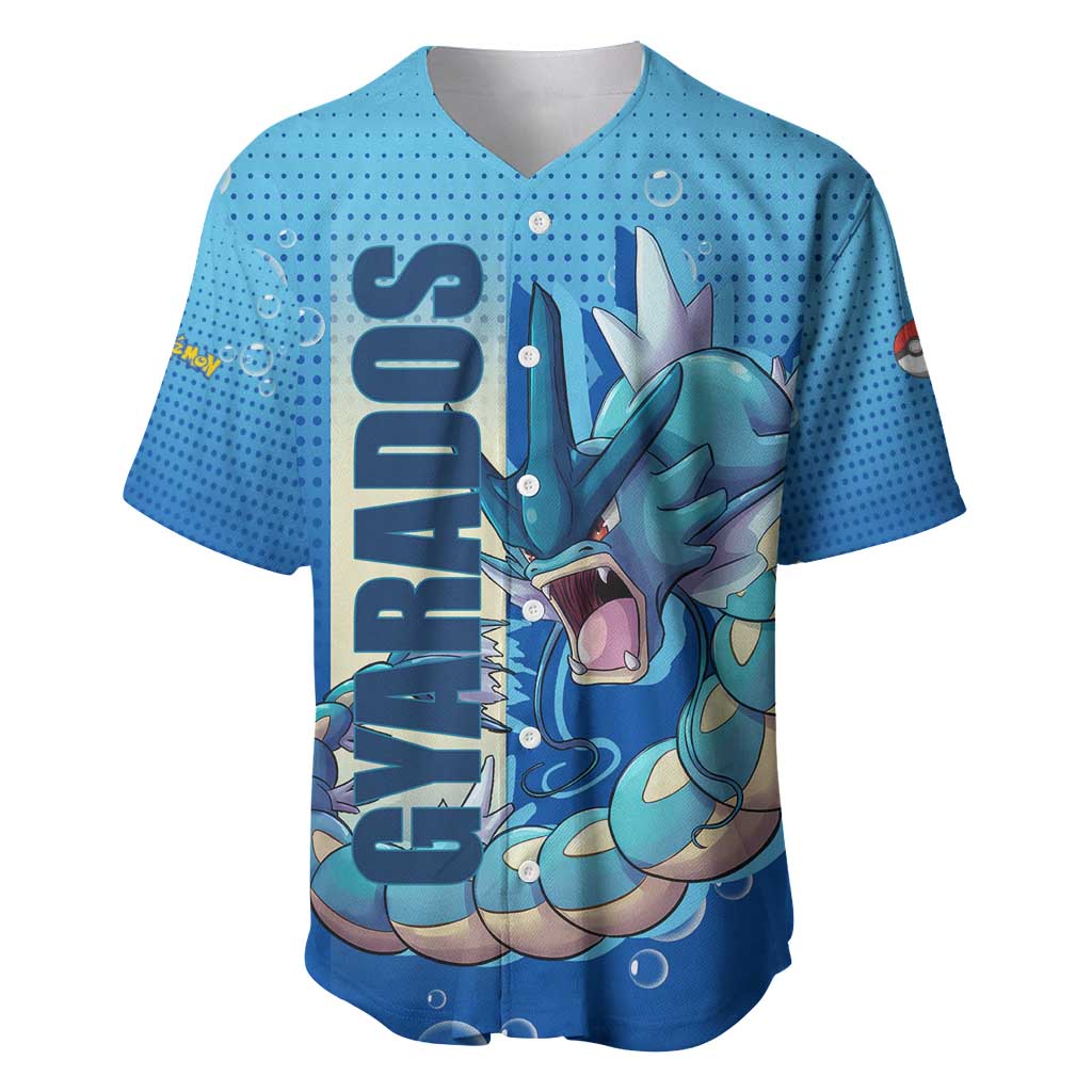 Gyarados from Poké Baseball Jersey with Water Type Power and Fierce Design - The Mazicc