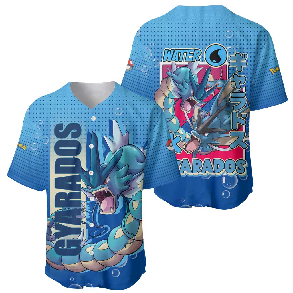 Gyarados from Poké Baseball Jersey with Water Type Power and Fierce Design - The Mazicc