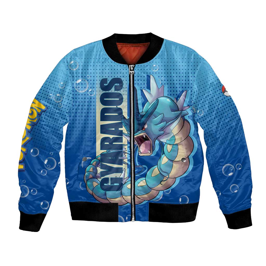 Gyarados from Poké Bomber Jacket with Water Type Power and Fierce Design - The Mazicc