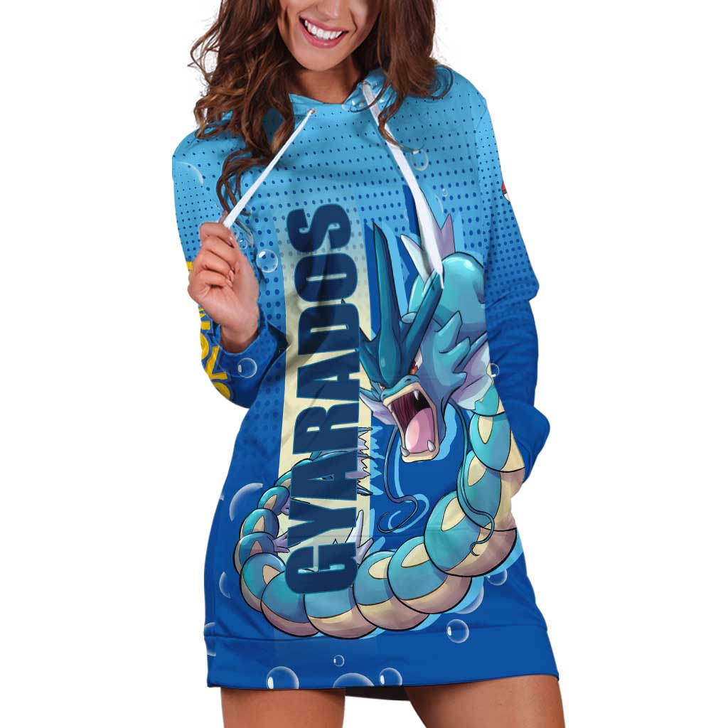 Gyarados from Poké Hoodie Dress with Water Type Power and Fierce Design - The Mazicc